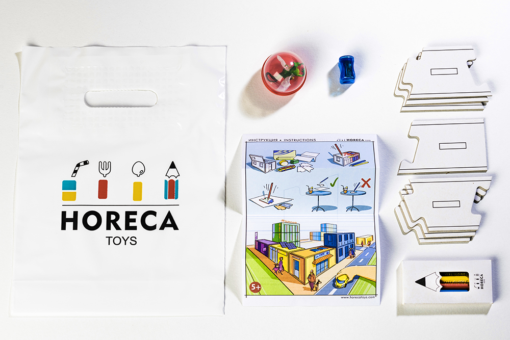 Наборы HORECA Toys - без индивидуальной упаковки для компаний из сферы услуг